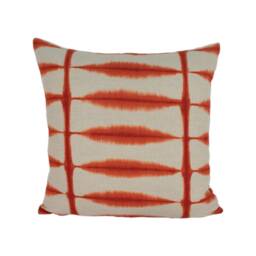 Scion - Shibori Chilli/Linen Ancient Japanese Technique Cushion Cover Handmade Throw Pillow Designer Home Decor - thumbnail 2