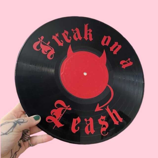 Freak On A Leash , Record Wall Art, Gothic, Music Lover, Gift, Vinyl, Tattoo Style, Retro Decor, Korn - image 1