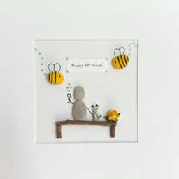 Friends Pet Lover Special Birthday Personalised Pebble Art Frame Picture Friendship Dog Love Her Gift 25Th 30Th 40Th - thumbnail 3