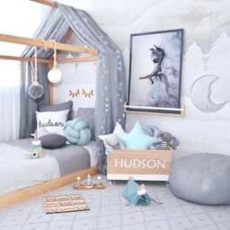 Handmade Mini Star Cushion - Nursery Kids Room Decor - 31cm - thumbnail 3