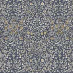 Custom Made William Morris Blackthorne Slate Blackout/Lining Curtains Pinch /Triple/Double Pleat - thumbnail 2