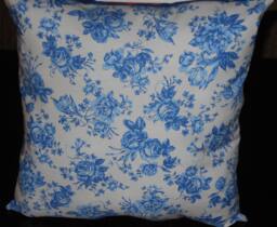Blue Rose Pillow, 14 X Decorative Pillow - thumbnail 1