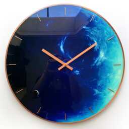 Glow in The Dark Neptune Clock Celestial Pisces Gift - thumbnail 2