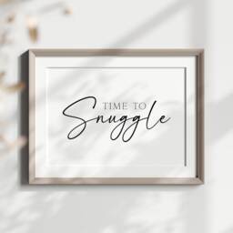 Time To Snuggle Bedroom Print Couples Landscape Wall Art - Unframed - thumbnail 3