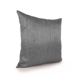 Gray-Dark Silver Pillow, Decorative Throw Pillow Cover, Cushion Accent Satin Blend, Geometric Pattern, Toss Pillow, Pillowcase - thumbnail 2