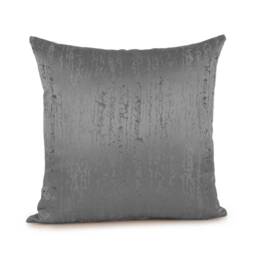 Gray-Dark Silver Pillow, Decorative Throw Pillow Cover, Cushion Accent Satin Blend, Geometric Pattern, Toss Pillow, Pillowcase - thumbnail 1