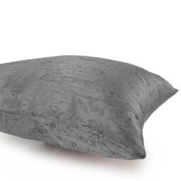 Gray-Dark Silver Pillow, Decorative Throw Pillow Cover, Cushion Accent Satin Blend, Geometric Pattern, Toss Pillow, Pillowcase - thumbnail 4