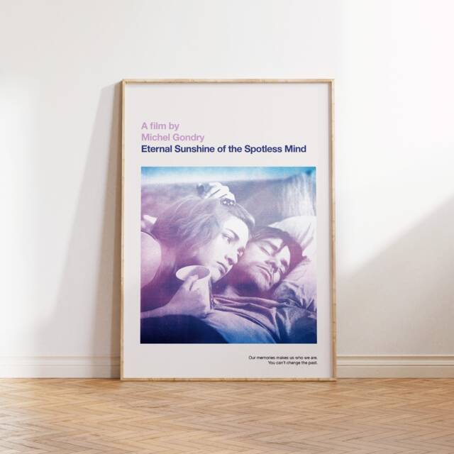 Eternal Sunshine Of The Spotless Mind Print Retro Mid-Century Modern Movie Poster - image 1