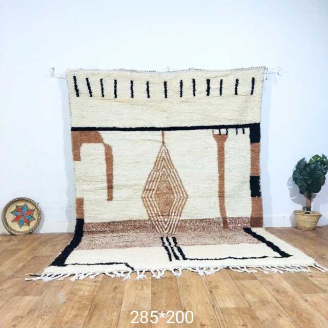 Custom Boujad Moroccan Rug Abstract Berber Carpet - image 1