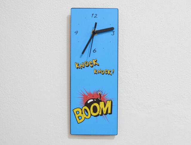 Pop Art -Knock Knock Boom - Wall Clock - image 1