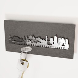 San Diego Skyline Key Rack - Modern Travel Souvenir - thumbnail 3