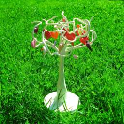 Tree Of Hearts, Love, Sculpture, Paper Mache Art, Life, Love Gift, Wedding Heart Ornament, Valentine's Gift - thumbnail 4