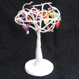 Tree Of Hearts, Love, Sculpture, Paper Mache Art, Life, Love Gift, Wedding Heart Ornament, Valentine's Gift - thumbnail 2