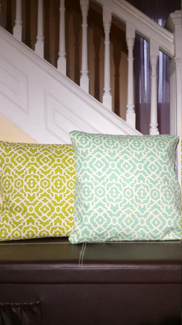 Pillow Cover Lattice Green, Damask, Teal, Floral Garden, Chevron, Majestic, Fruitti Tutti Variety D??cor Covers - image 1