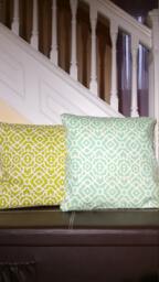 Pillow Cover Lattice Green, Damask, Teal, Floral Garden, Chevron, Majestic, Fruitti Tutti Variety D??cor Covers - thumbnail 1