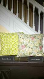 Pillow Cover Lattice Green, Damask, Teal, Floral Garden, Chevron, Majestic, Fruitti Tutti Variety D??cor Covers - thumbnail 2
