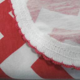 Pink Chevron Baby Swaddle Blanket - Stretchy Knit Receiving - thumbnail 4