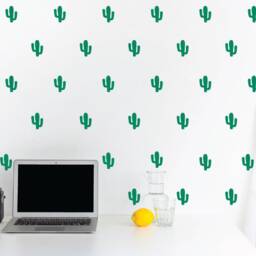 Cactus Wall Decals, Cactus Nursery Decal, Nature Baby Room Window Decal - thumbnail 2