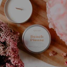 Monoi/ Mini Scented Candle in Aluminum Container, 100% Natural Wax, Vegan & Cruelty-Free, cmr-Free Fragrances. Limited Edition - thumbnail 3
