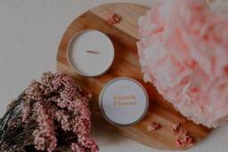 Monoi/ Mini Scented Candle in Aluminum Container, 100% Natural Wax, Vegan & Cruelty-Free, cmr-Free Fragrances. Limited Edition - thumbnail 1