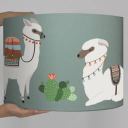 Lampshade Living Room Lama Zoo Circusgift Child Gift Housewarming Giftceiling Lamp - thumbnail 2
