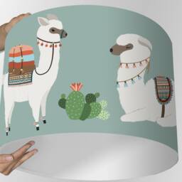 Lampshade Living Room Lama Zoo Circusgift Child Gift Housewarming Giftceiling Lamp - thumbnail 3