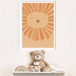 Leo Lion Poster I Safari, Jungle Decoration, Children's Room, Living Room Poster, Download, Mural, Printable Picture Wall - thumbnail 4