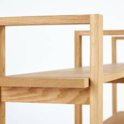 Solid Oak Shelving Unit - thumbnail 4