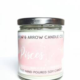 Soy Candle Zodiac Collection - Astrology Candles Constellation Pisces Celestial Gift Idea Signs - thumbnail 2