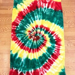 "Tie Dye Beach Towel - 100% Cotton, Ultra Soft - 30""x60" - thumbnail 2