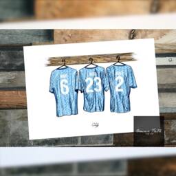 England Women Themed Dressing Room Kit Print 23/24 22/23 Hand Illustrated Design Personalise World Cup & Euros - thumbnail 3
