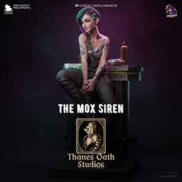 The Mox Siren - Braindance Techie Neon Noir Sci-Fi Judy Resin Figure 16K - thumbnail 1