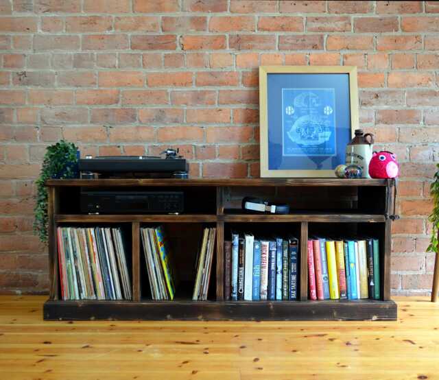 Traditional Style, Solid Pine Media Unit // Tv Stand Record Cabinet Sideboard - image 1