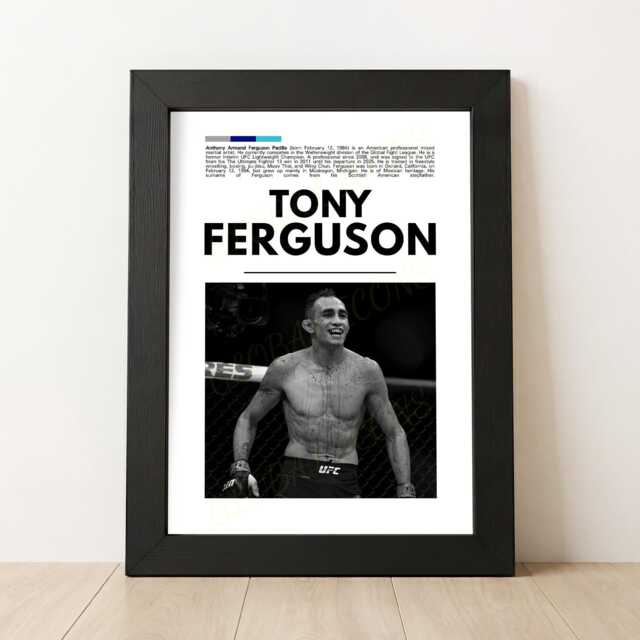 Tony Ferguson Poster Mma Global Icon Art Print - image 1