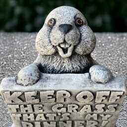 Funny Rabbit Sculpture Concrete Bunny Statue Outdoor Animal Figurine Handmade Bunny Lover Gift Garden & Home Decoration Yard Art - thumbnail 1