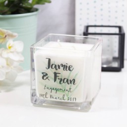 Engagement Candle Gift - Soya Wax Congratulations She Said Yes Got Engaged - thumbnail 1