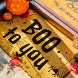 Halloween Door Mat - Autumn Decor Fall Rug Decorations Porch - thumbnail 2