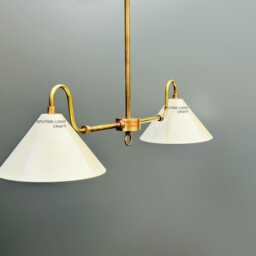 Brass Sputnik Chandelier - Mid Century Modern Pendant Light Kitchen Island Fixture - thumbnail 3