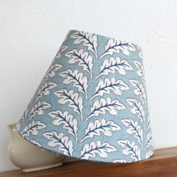 Morris Oak Leaf Tapered Lampshade Blue