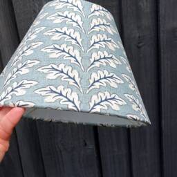 Morris Oak Leaf Tapered Lampshade Blue - thumbnail 3