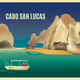 Cabo San Lucas Print, Lover's Beach Cabo, Mexico Art Horizontal Travel Wall Art, Honeymoon Vacation - Style E8-O-Cab - thumbnail 2