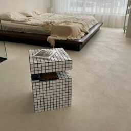 Tiled Side Table. Bedside Table For Books. Coffee Home Decor - thumbnail 2