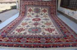 10x14 Ft Afghan Brand New Kazak Area Rug, Farmhouse Luxury Handmade Medallion Wool Bedroom Livingroom Office Decor Rug - thumbnail 1