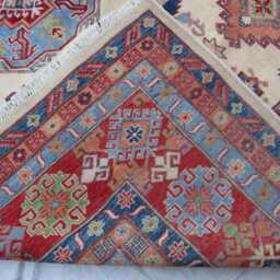 10x14 Ft Afghan Brand New Kazak Area Rug, Farmhouse Luxury Handmade Medallion Wool Bedroom Livingroom Office Decor Rug - thumbnail 4