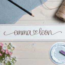 Personalised Wooden Couples Names Sign, Engagement Gift, Wedding Valentine's 1st Home Anniversary Christmas Gift - thumbnail 3