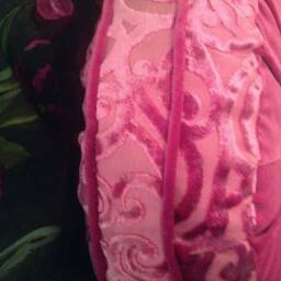 Fuschia Velvet Round Pillow Rochester Designers Guild Cushion - 20 - thumbnail 2