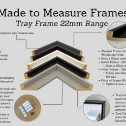 Made To Measure Tray Frames-22mm Canvases(Important-Please Read Description Box Before Ordering-The Perimeter Is All 4 Sides Added Together - thumbnail 2
