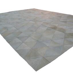 Cowhide Patchwork Rug Raw Leather Argentina - Cowhide Rugs Free Shipping Mix Of Whites & Creams, 5' X 7' - thumbnail 3