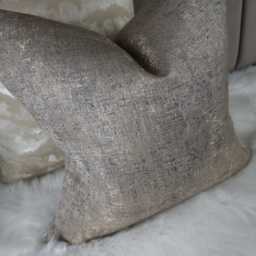 Brown Bronze Metallic Cushion Cover Textured Polyester Pillow Case/Throw Pillow For Sofa Bed - thumbnail 2