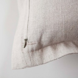 Linen Cotton Blend Throw Pillow Cover Flanged Oxford Pillowcase - thumbnail 3